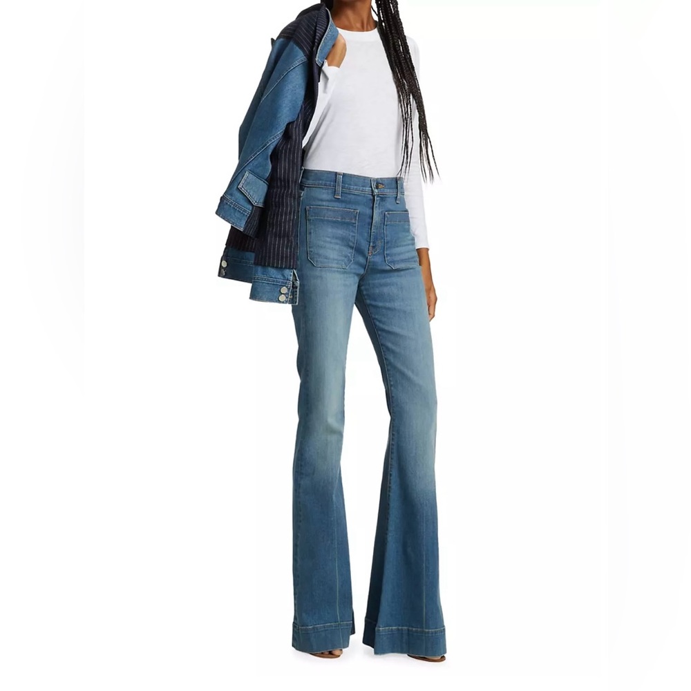 VERONICA BEARD Sheridan high-rise flared jeans 30